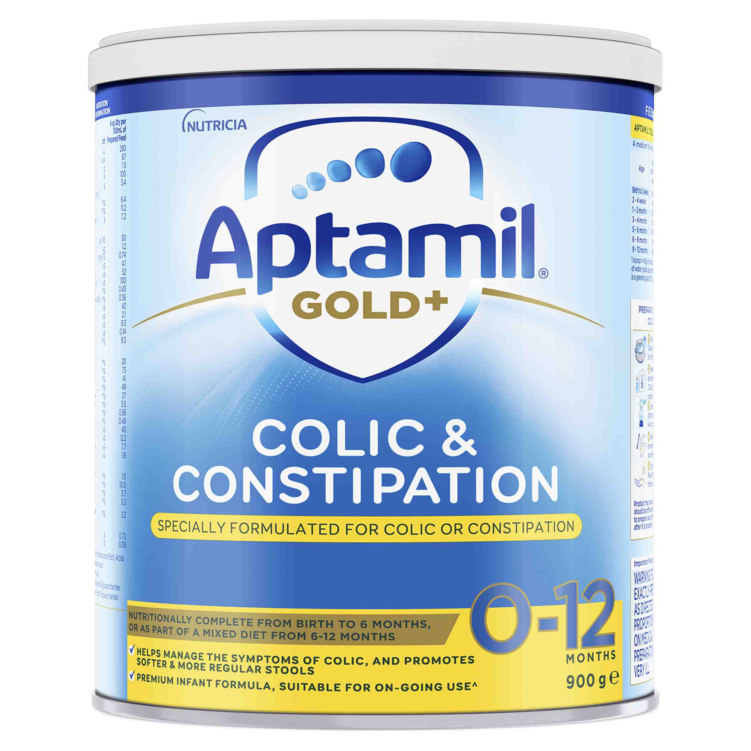 APTAMIL GOLD PLUS COLIC & CONSTIPATION 900G