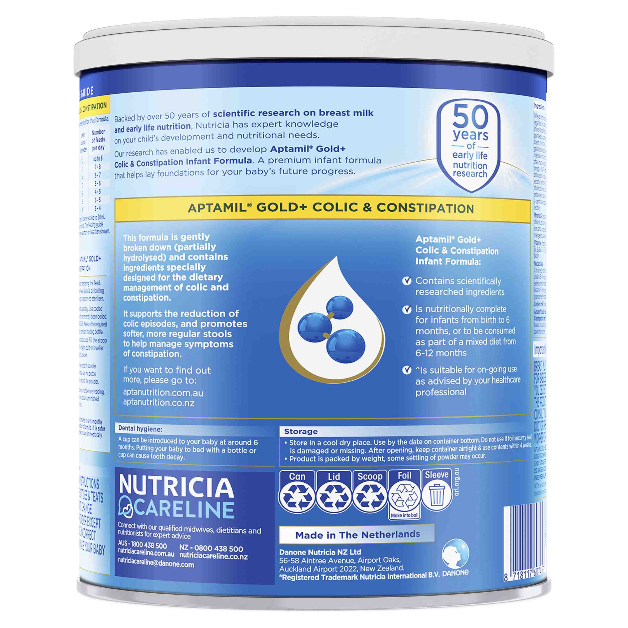 APTAMIL GOLD PLUS COLIC & CONSTIPATION 900G - Image 2