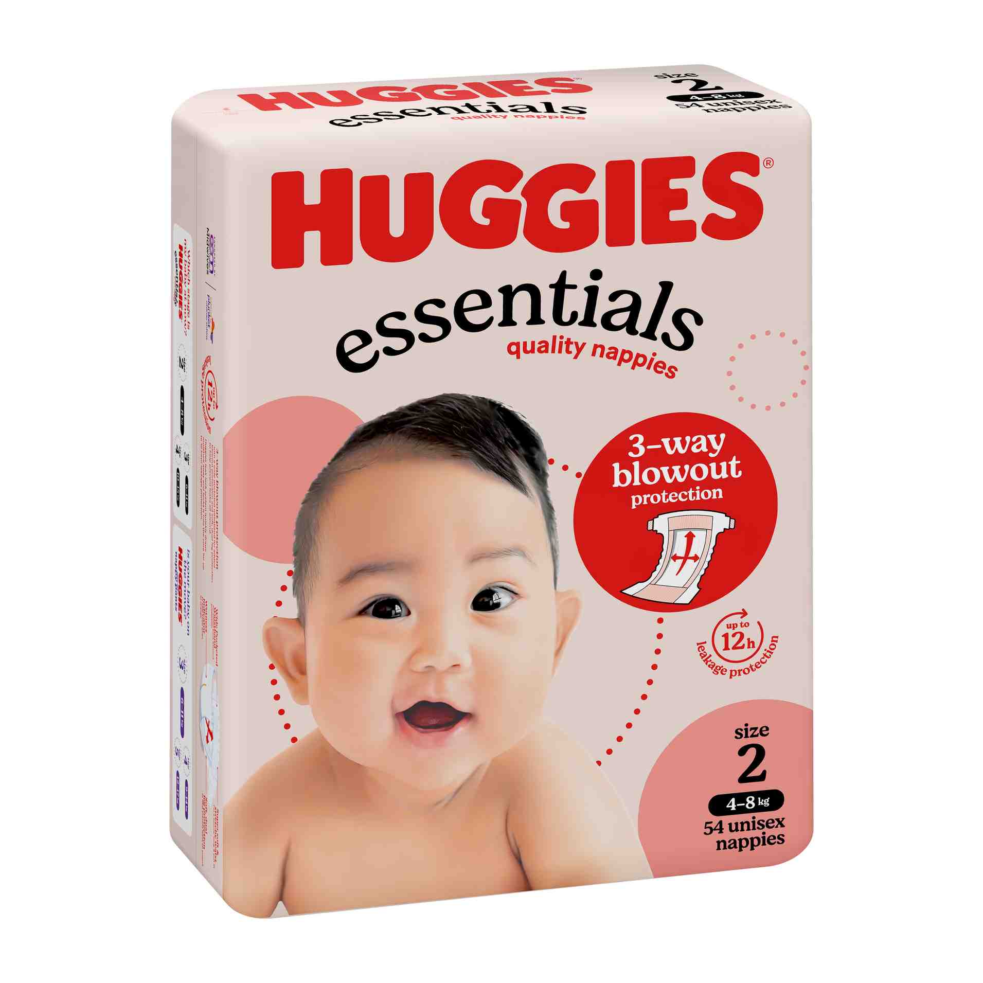 HUGGIES ESSENTIAL INFANT 54PK