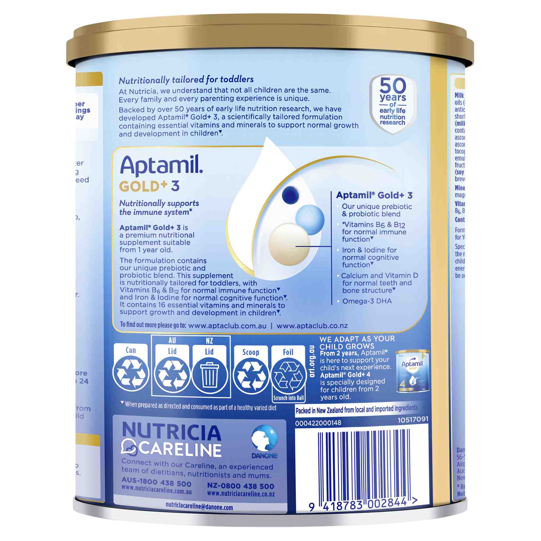APTAMIL GOLD PLUS 3 TODDLER 900G - Image 2