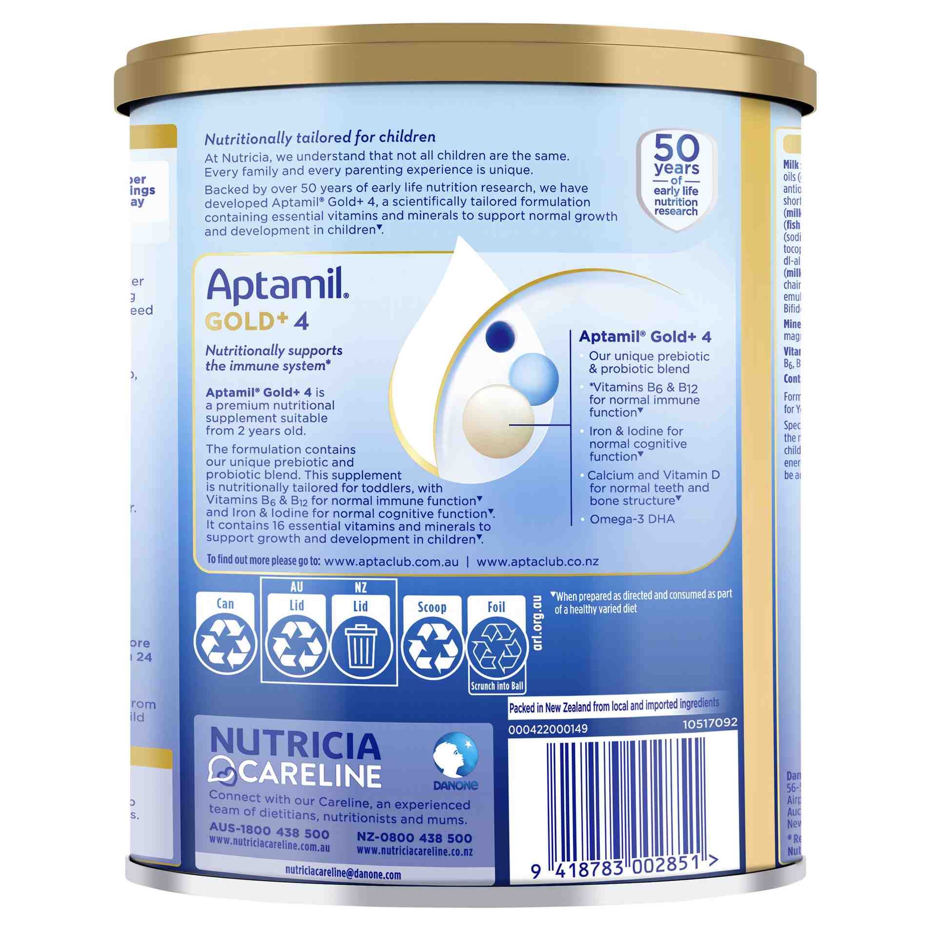APTAMIL GOLD PLUS 4 JUNIOR 900G - Image 2