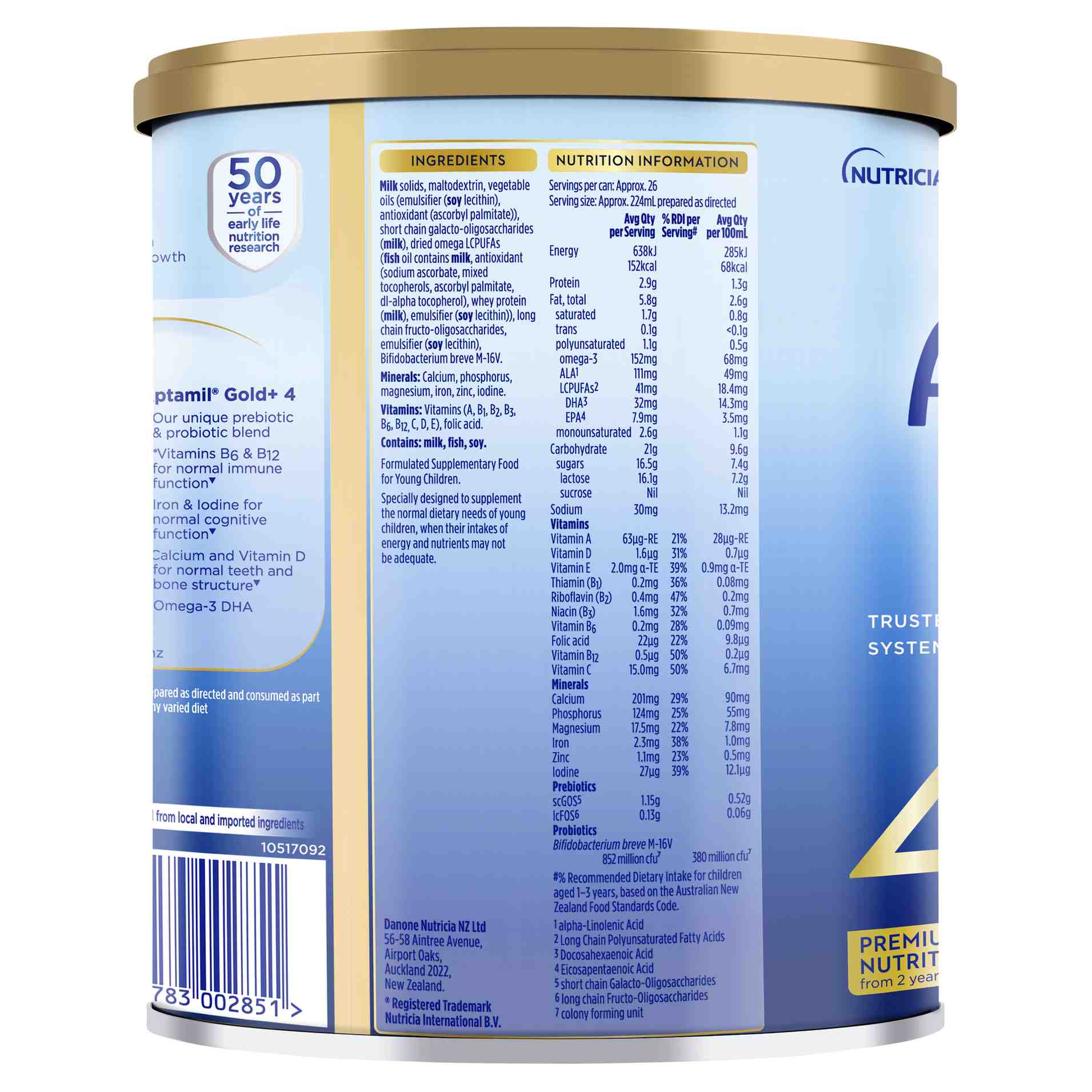 APTAMIL GOLD PLUS 4 JUNIOR 900G - Image 3