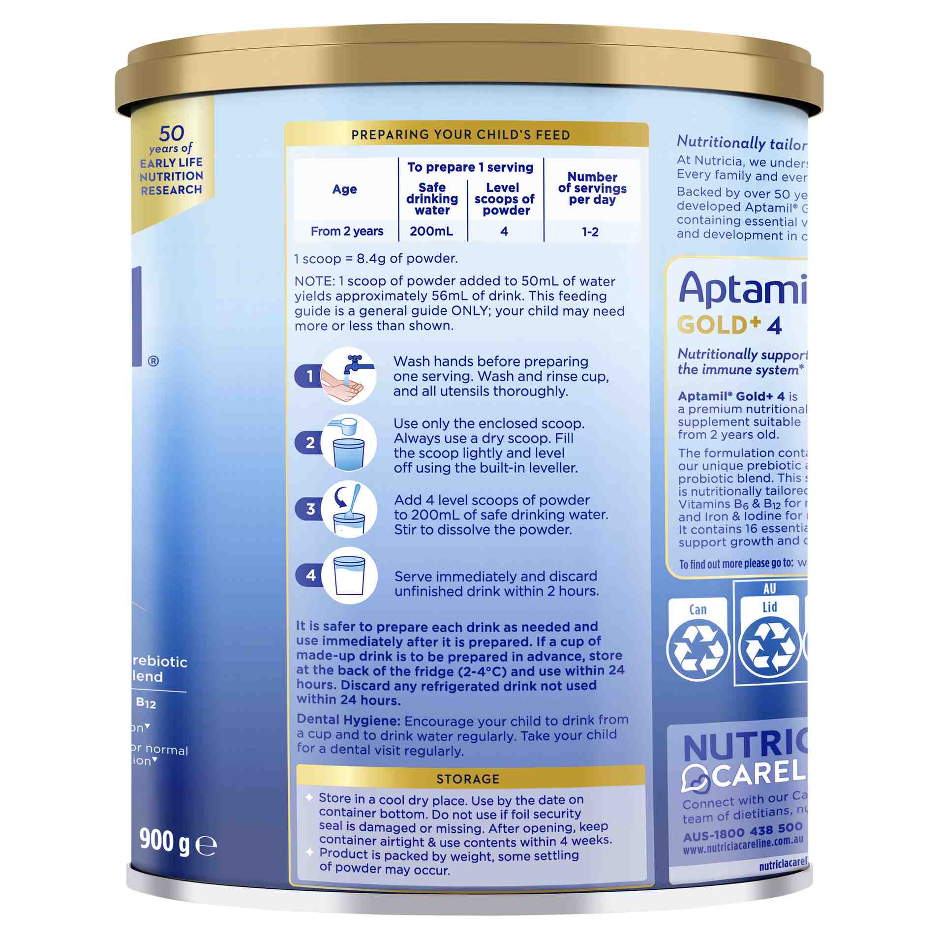 APTAMIL GOLD PLUS 4 JUNIOR 900G - Image 4
