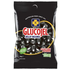 GLUCOJELS JELLY BEANS BLACK 150G