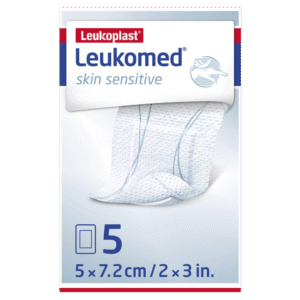 LEUKOMED SENSITIVE 5X7.2CM 5PK