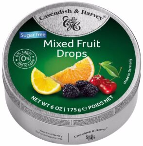 TIN MIXED FRUIT SUGAR FREE 175G (CAVENDISH & HARVEY)