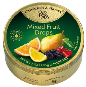 TIN SWEETS 200G MIXED FRUIT (CAVENDISH & HARVEY)